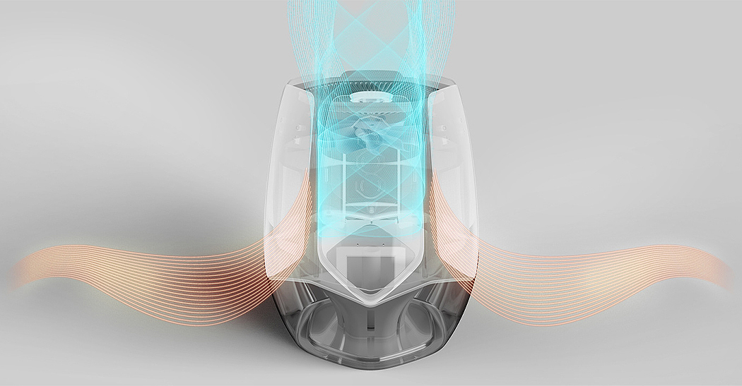 evaWAVE，intelligence，Humidifier，Aromatherapy machine，multi-function，product design，