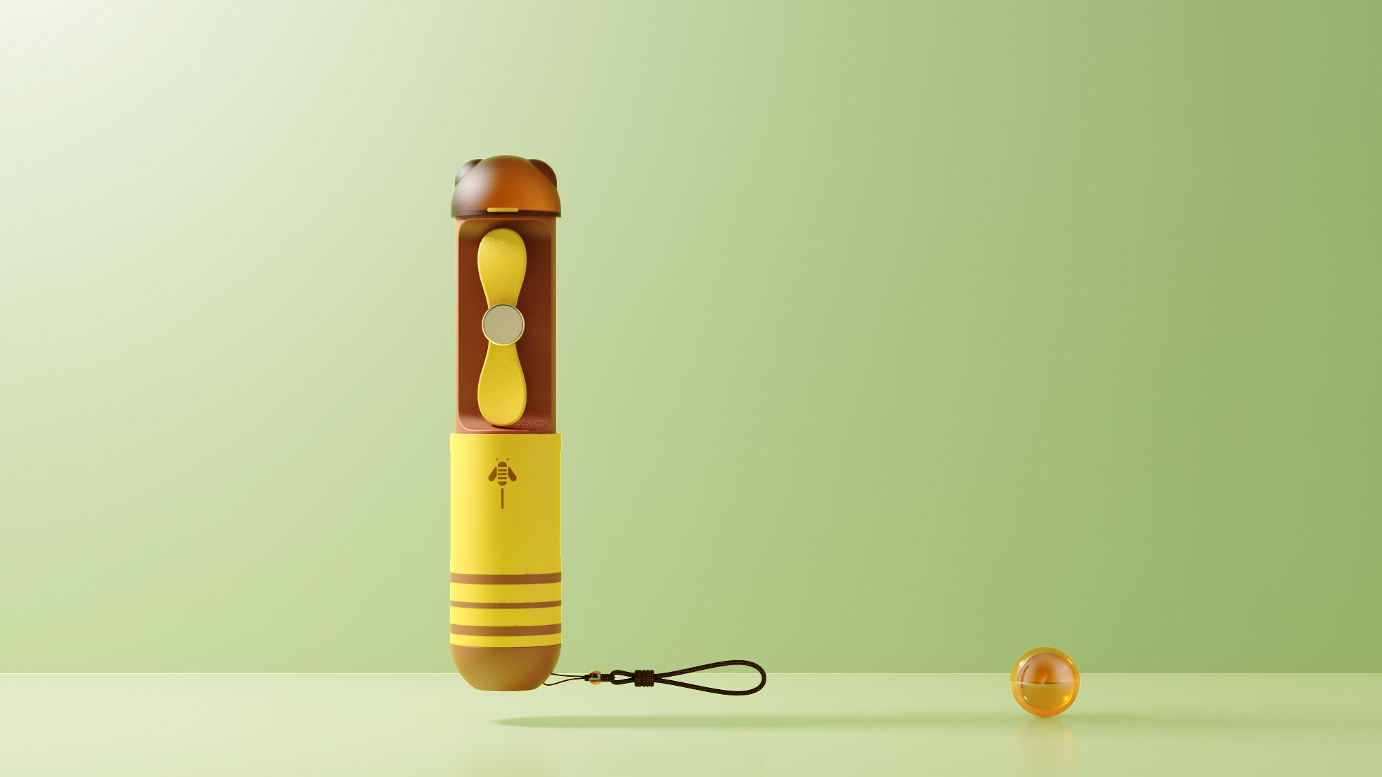 Little bee，Mini，Small fan，Night light，