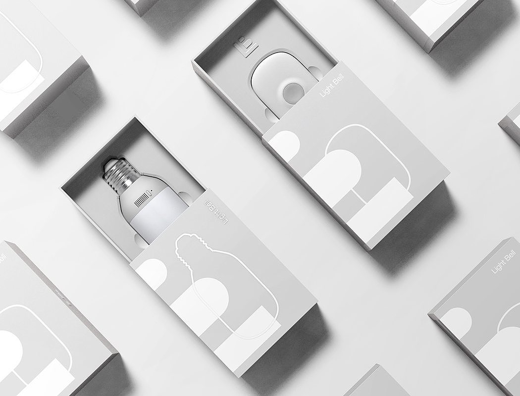doorbell，Deaf patients，lighting，white，concise，