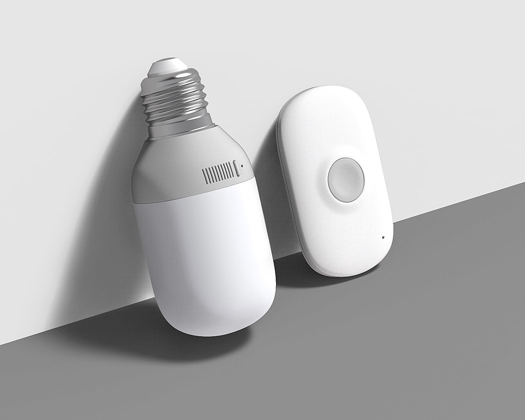 doorbell，Deaf patients，lighting，white，concise，
