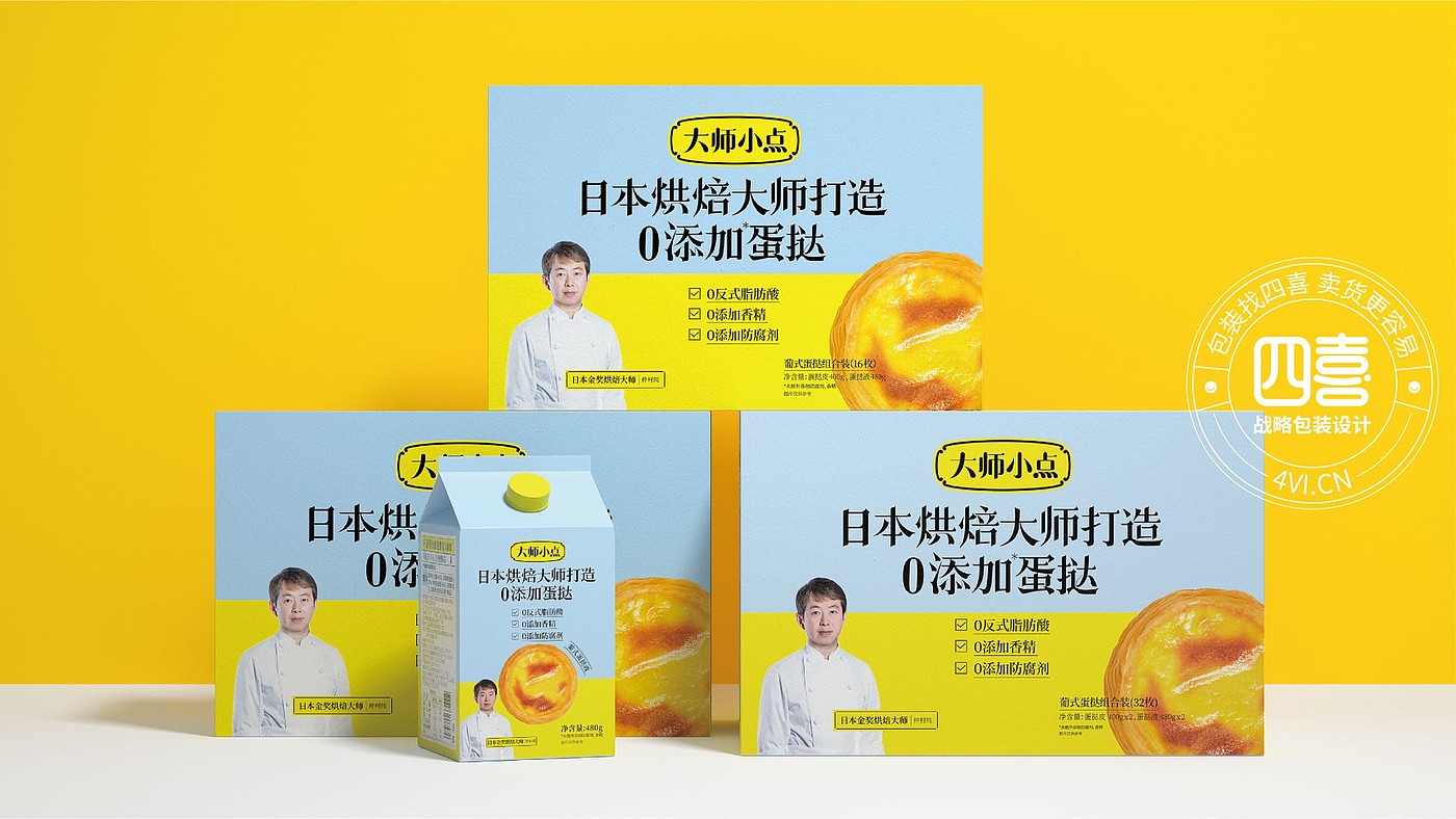 packing design，food，Egg tart packaging，Brand planning，originality，