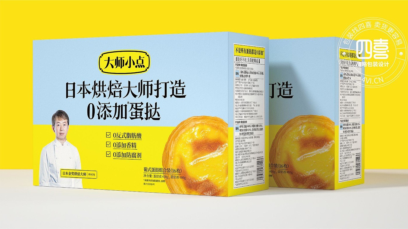 packing design，food，Egg tart packaging，Brand planning，originality，