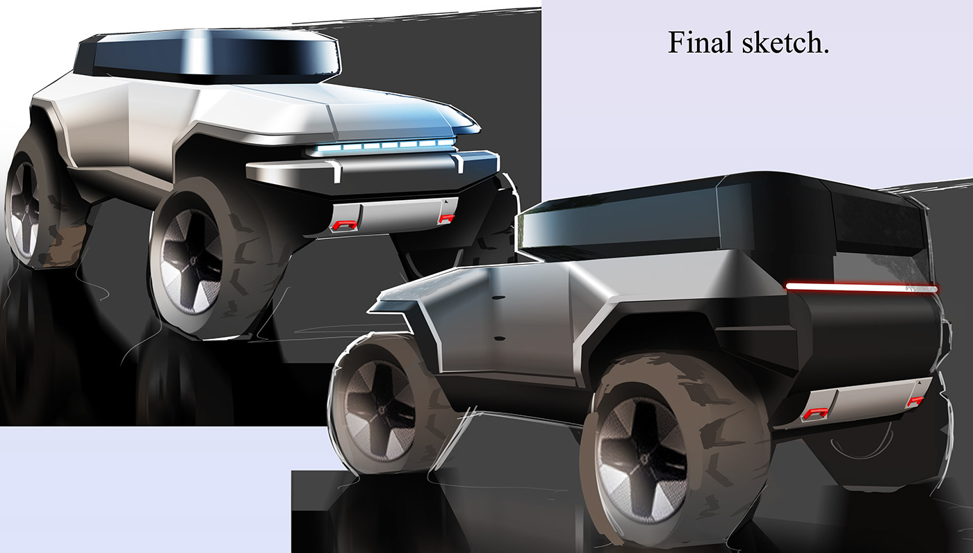 Automobile design，jeep，Horse Herder，Conceptual art，