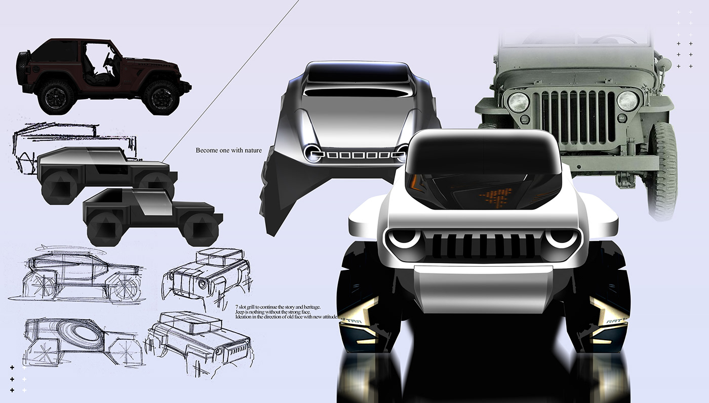 Automobile design，jeep，Horse Herder，Conceptual art，