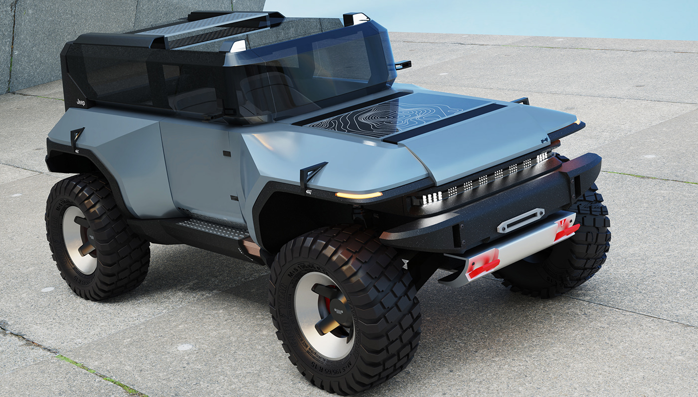 Automobile design，jeep，Horse Herder，Conceptual art，