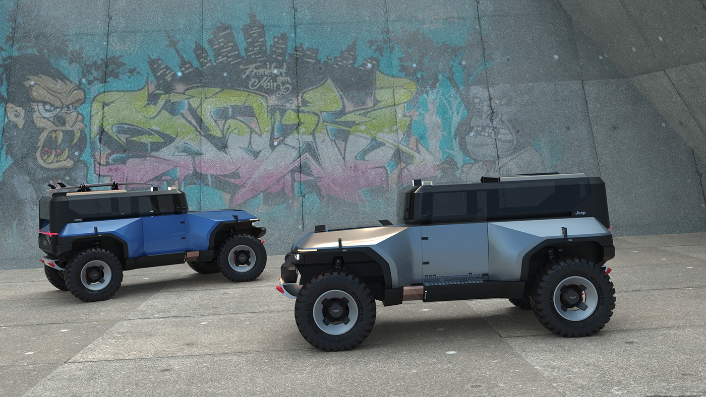 Automobile design，jeep，Horse Herder，Conceptual art，