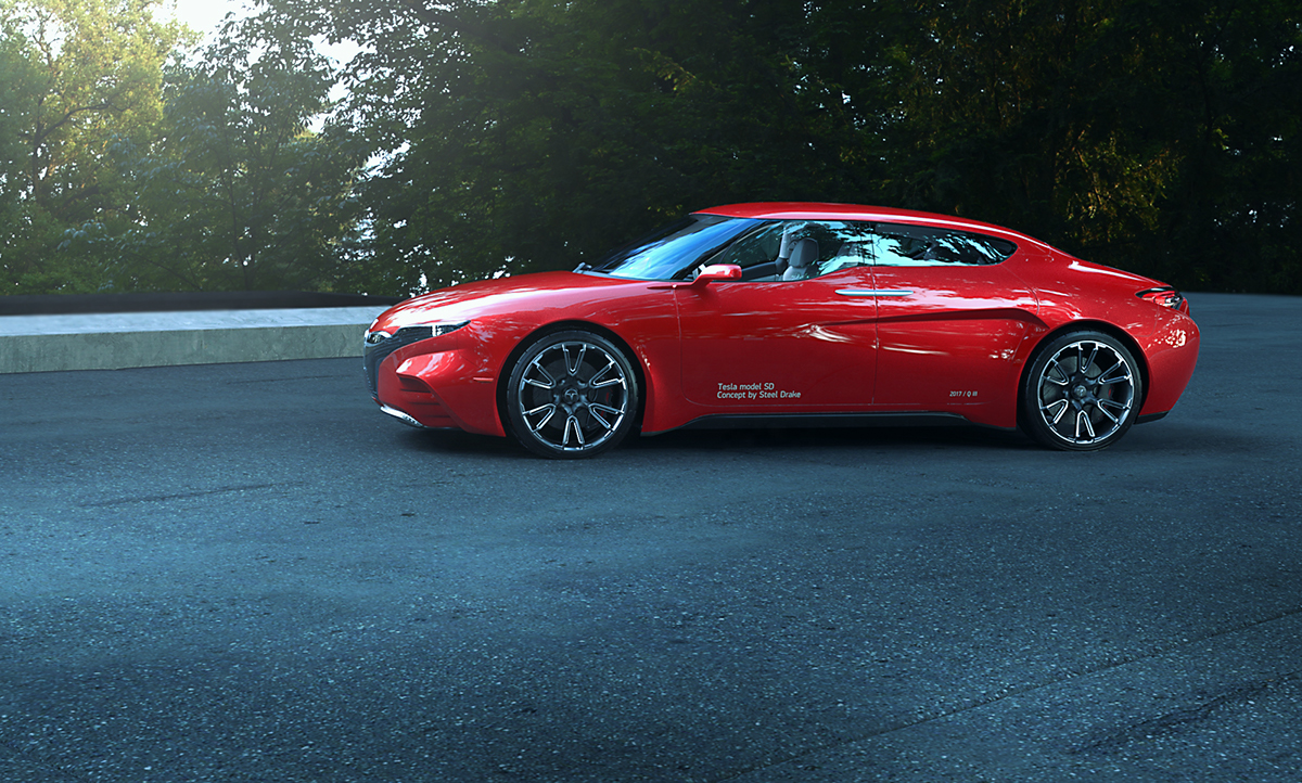 tesla，SD，automobile，