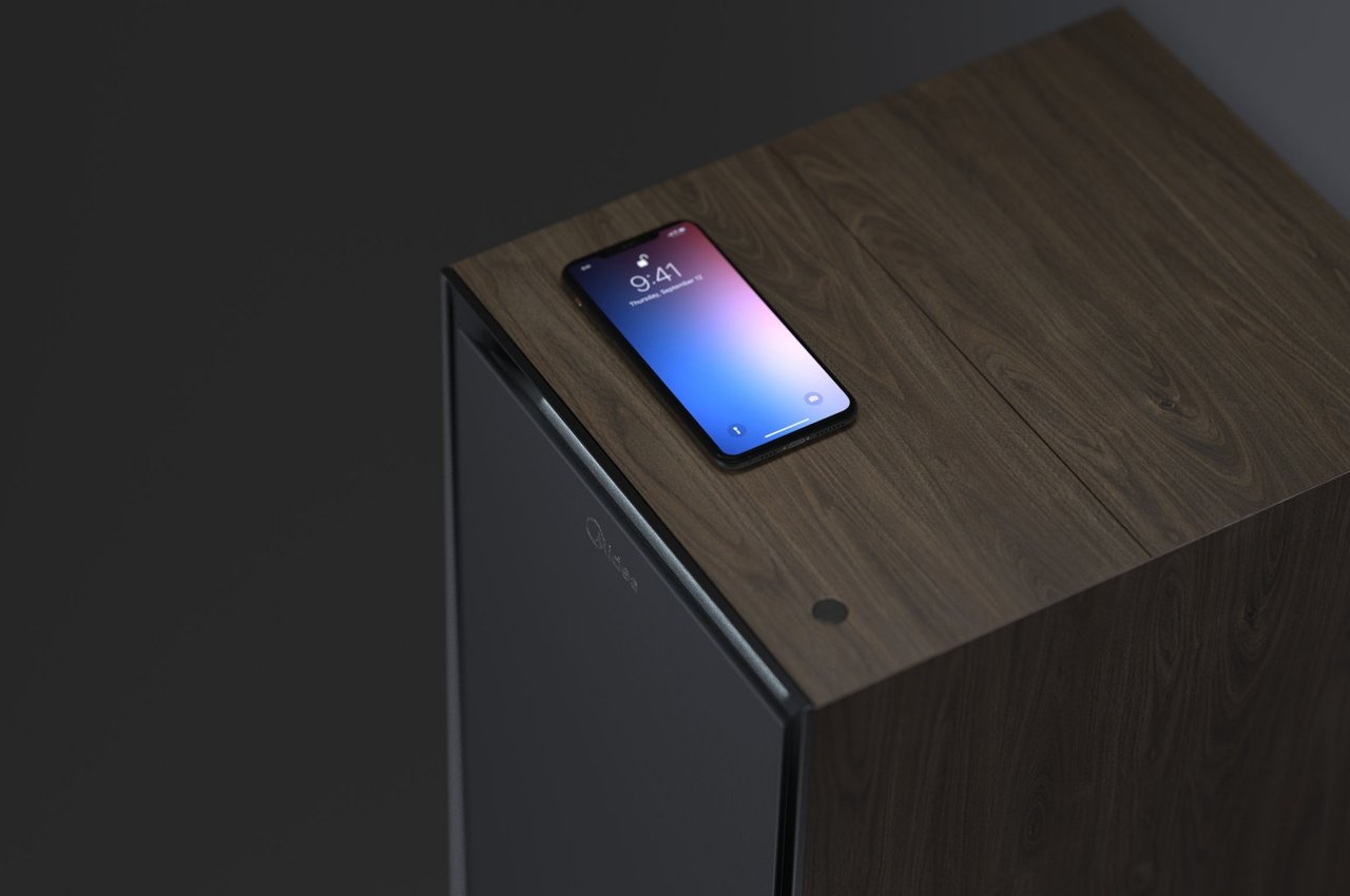 bedside cupboard，If design award，Ultraviolet disinfectant，wireless charger ，