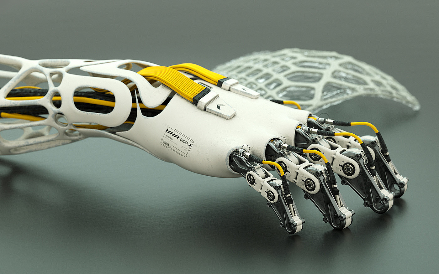 Material painter，Mecha arm，robot，3d，