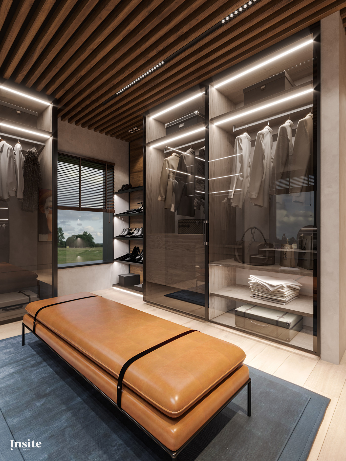 bedroom，Modern style，insite architects，comfortable，