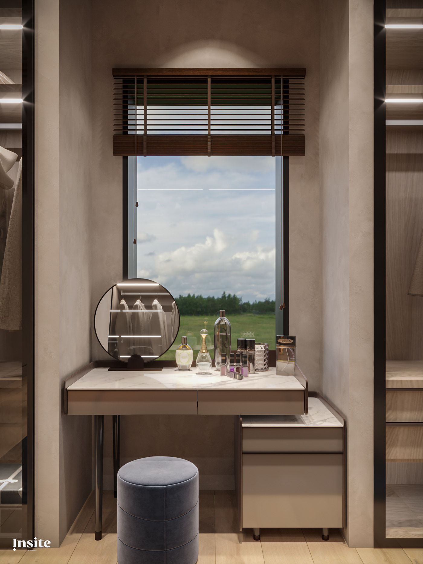 bedroom，Modern style，insite architects，comfortable，