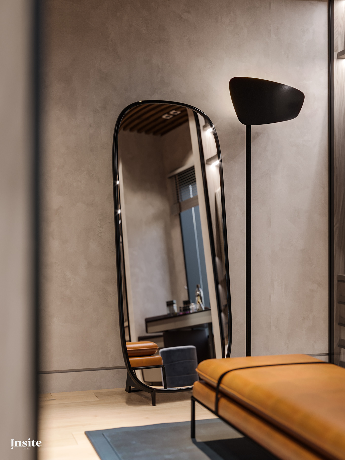 bedroom，Modern style，insite architects，comfortable，