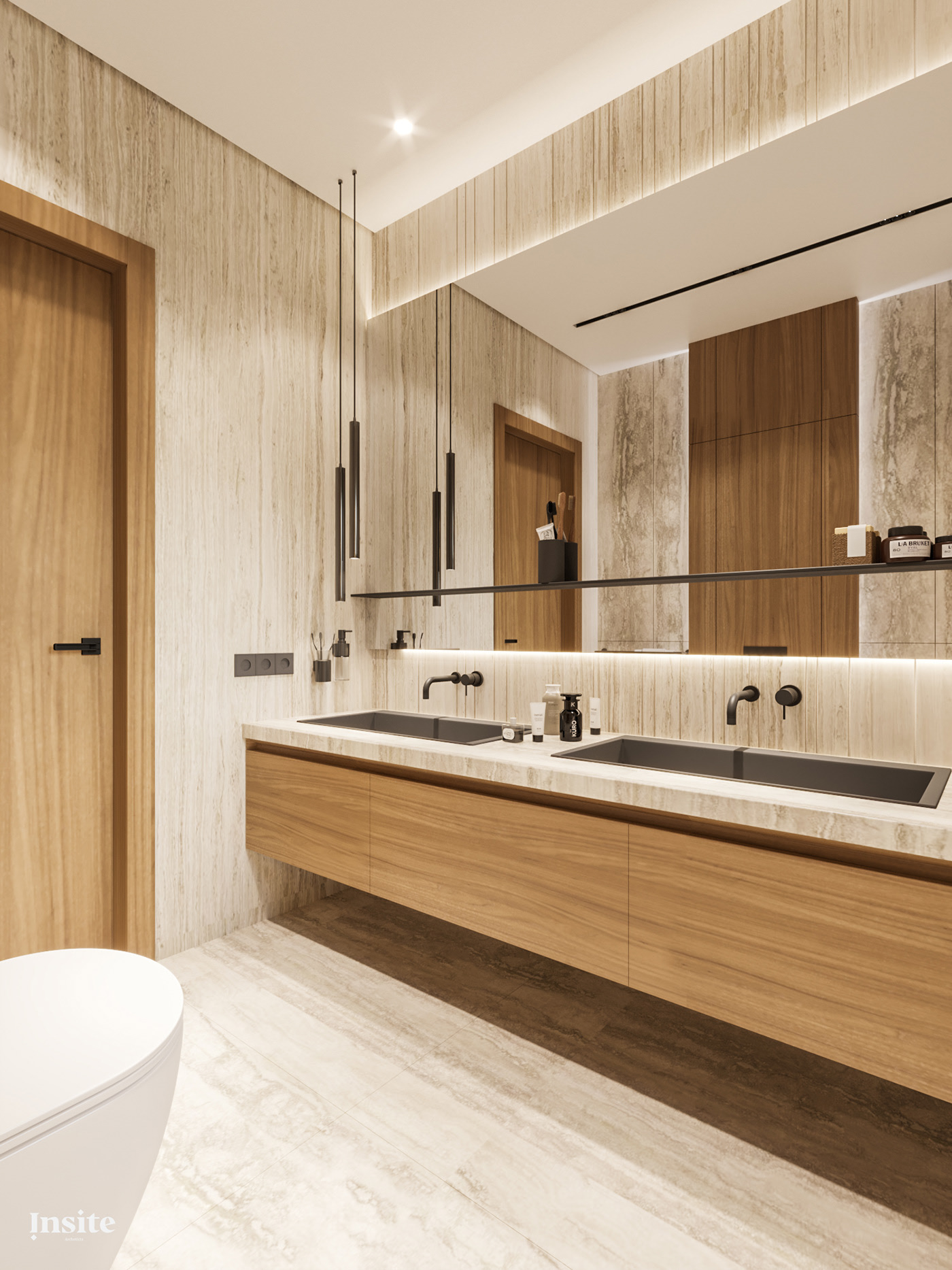 bedroom，Modern style，insite architects，comfortable，