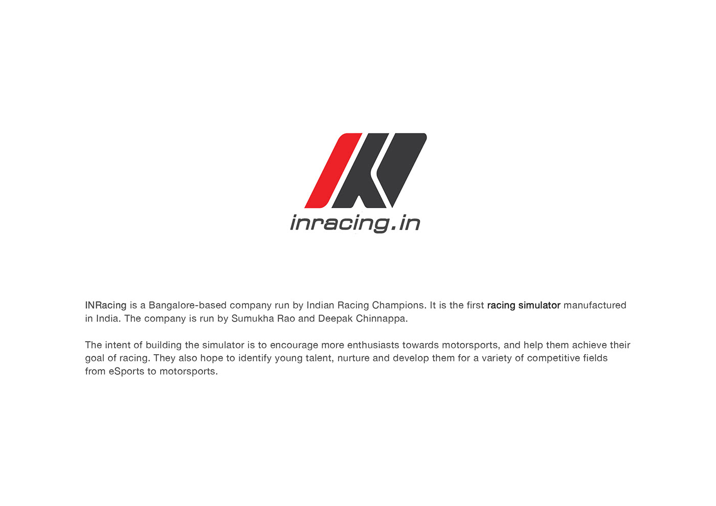 Racing Simulator，Competitive sports，Sumukha rao，Deepak Chinnappa，