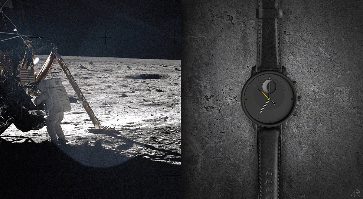 Wrist watch，moon，APOLLO，Moonwatch，
