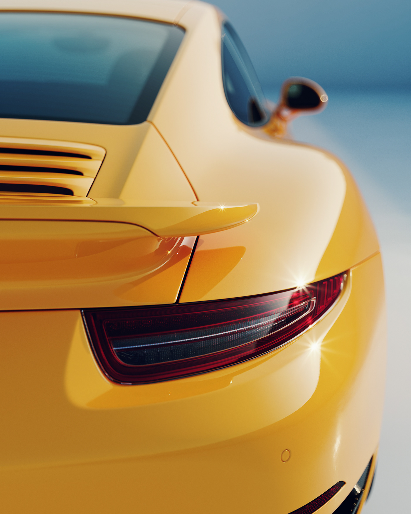 cgi，Porsche，Sports car，