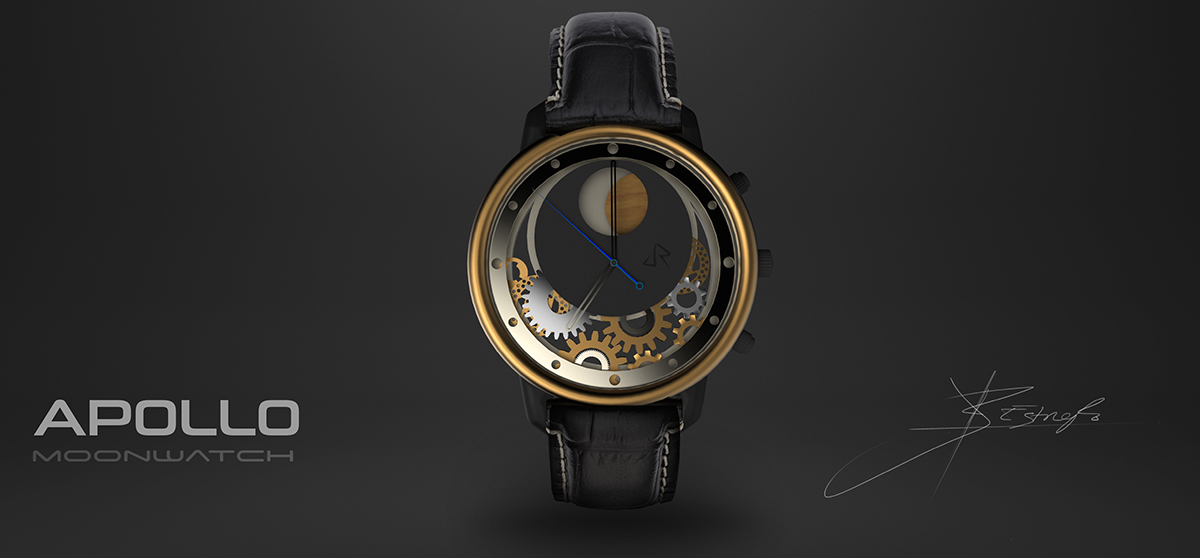 Wrist watch，moon，APOLLO，Moonwatch，