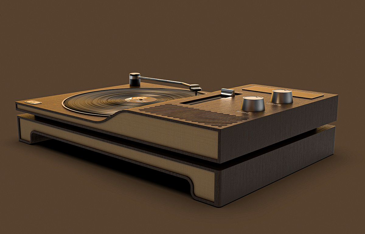 jukebox，Retro，3D modeling，music，