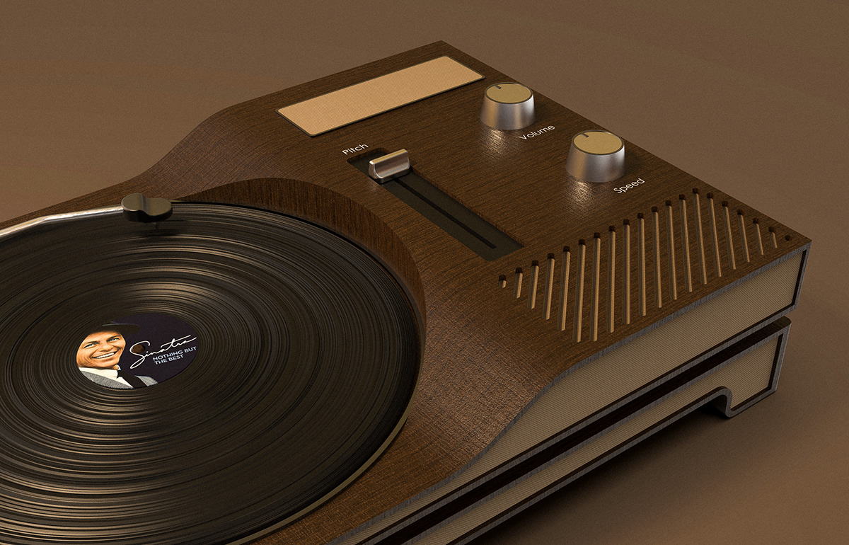 jukebox，Retro，3D modeling，music，