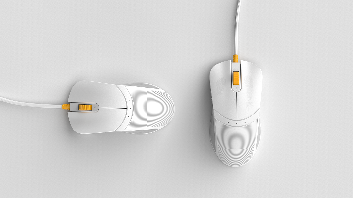 keyshot，鼠标，白色产品，
