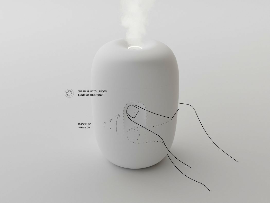 Mellow，white，interactive，hold，Humidifier，