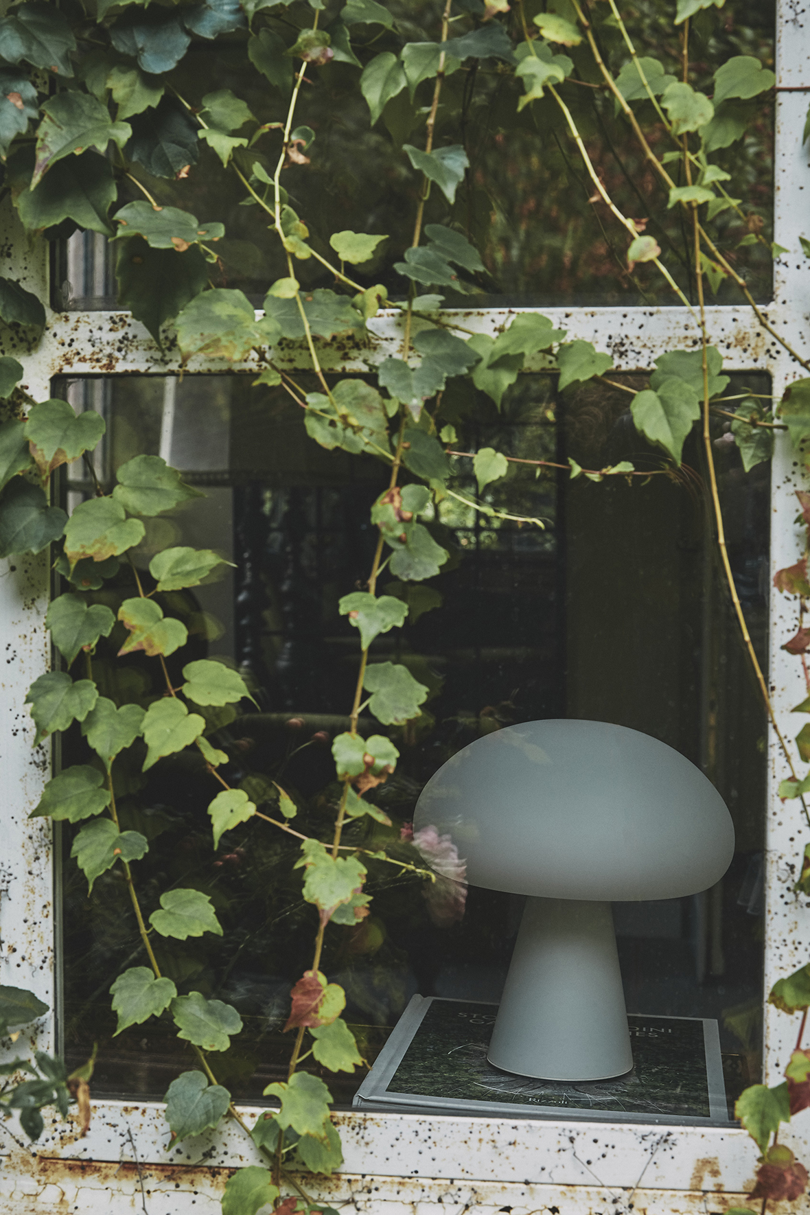 lamp，Mushroom，outdoors，white，Simplicity，