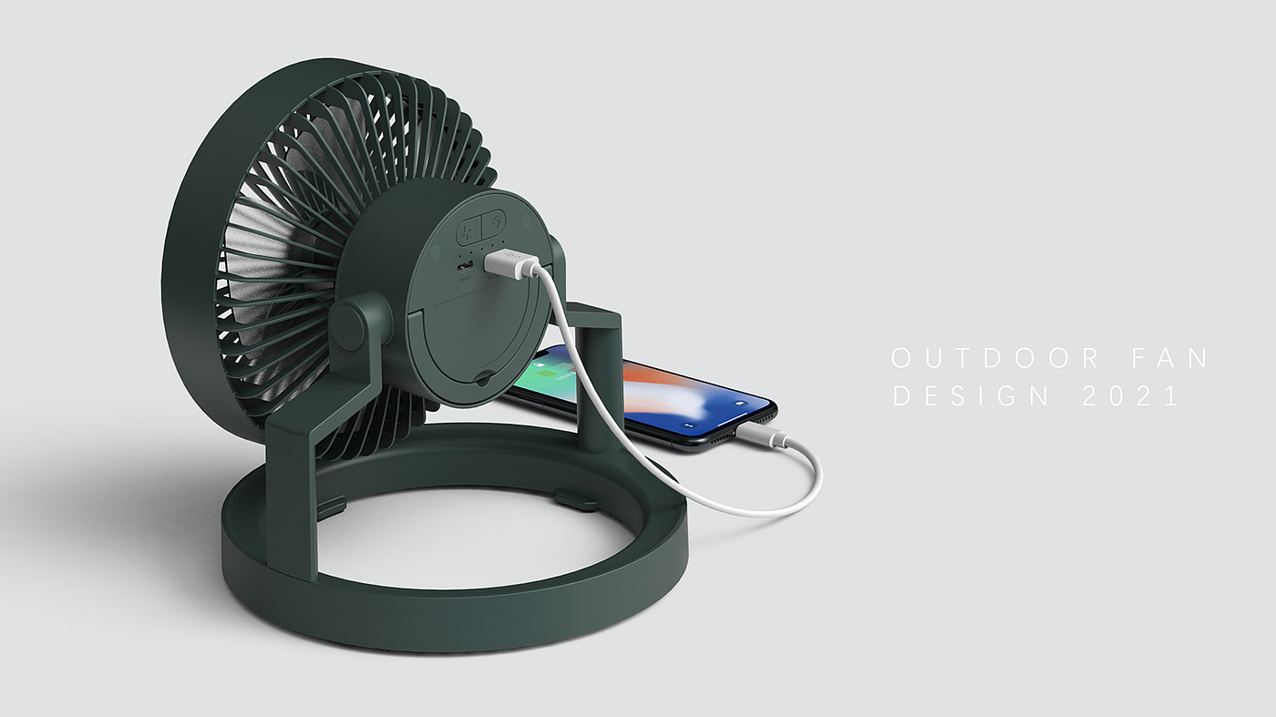 Desktop fan, outdoor fan, multifunctional fan，