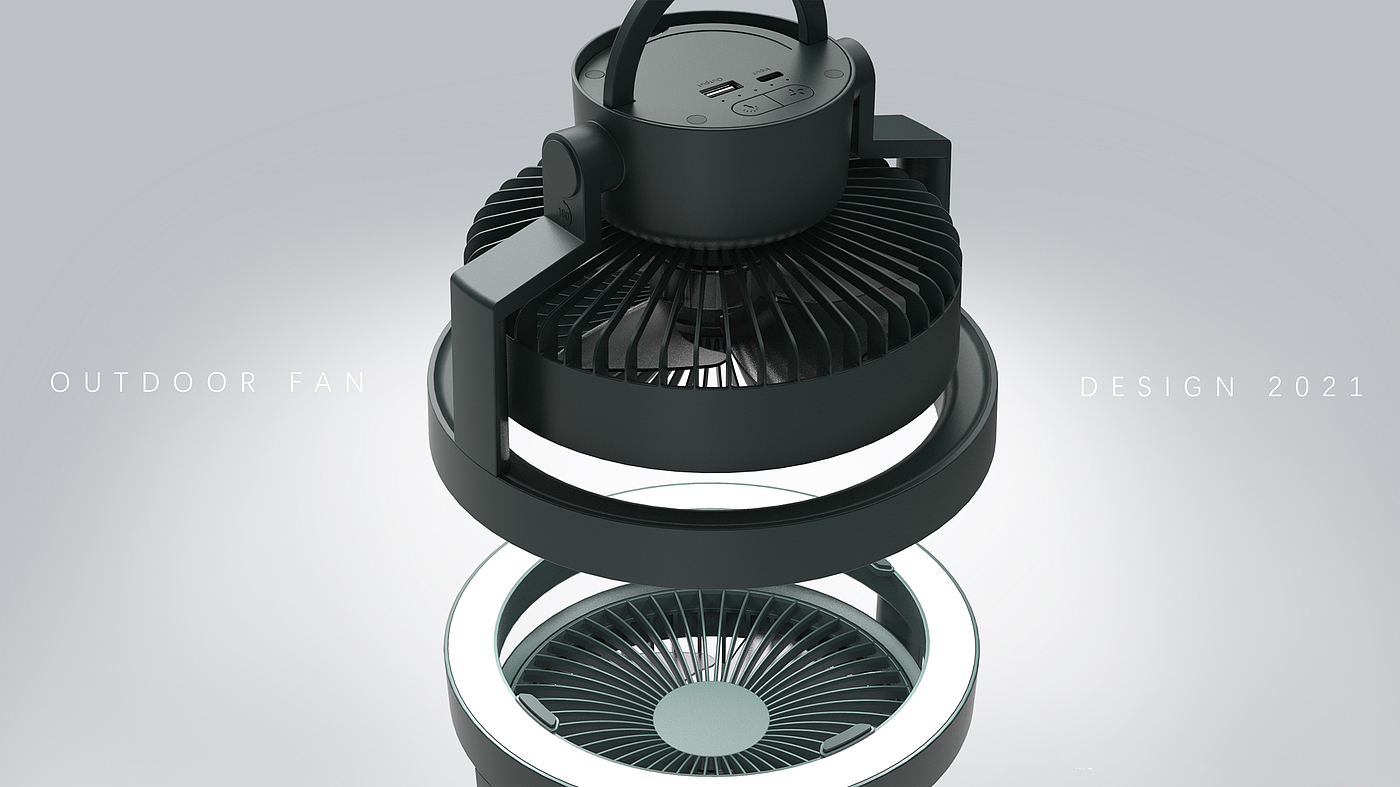 Desktop fan, outdoor fan, multifunctional fan，