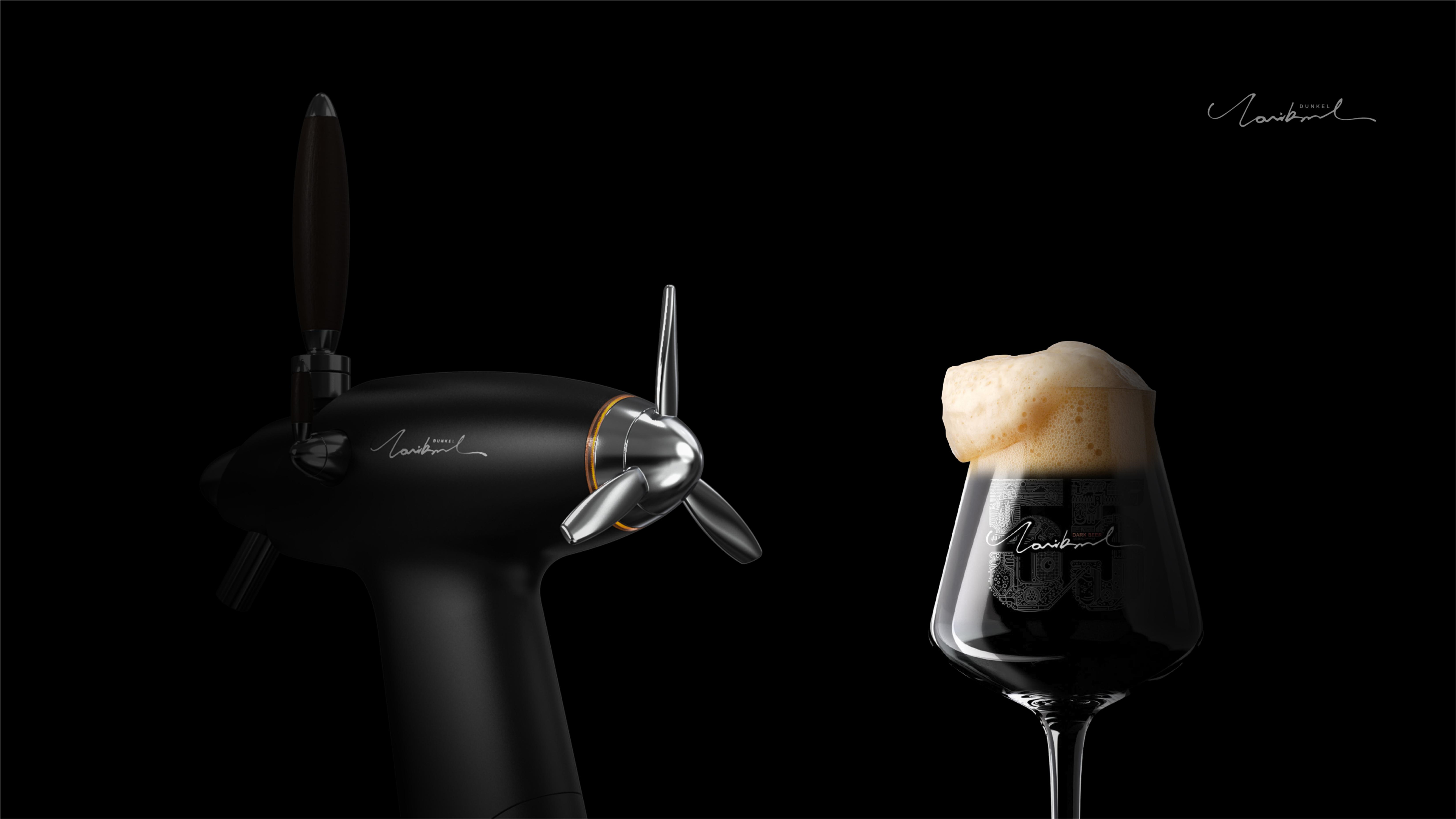 China Resources Snowflakes，Black beer，Commercial design，Beer column，