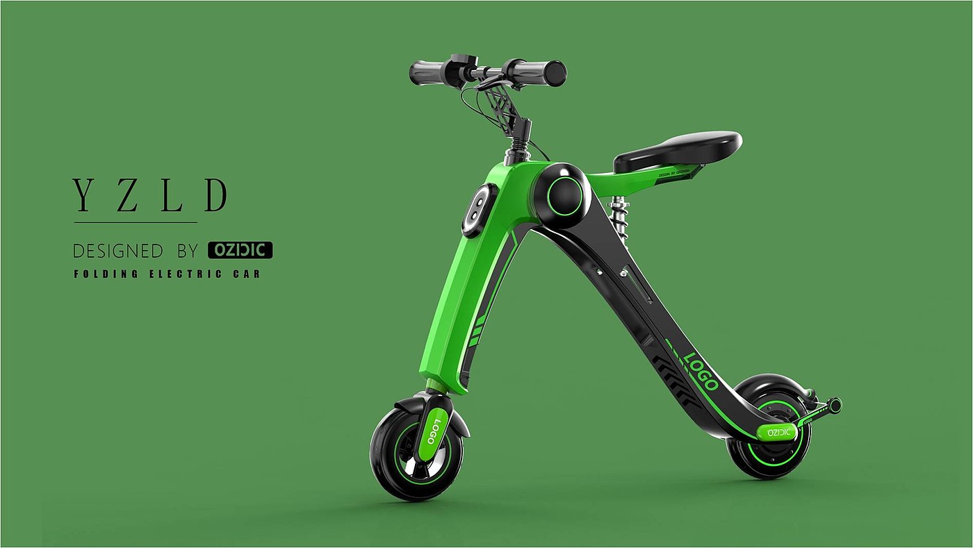 Folding electric vehicle，Appearance design，Structural design，Two wheeled electric vehicle，