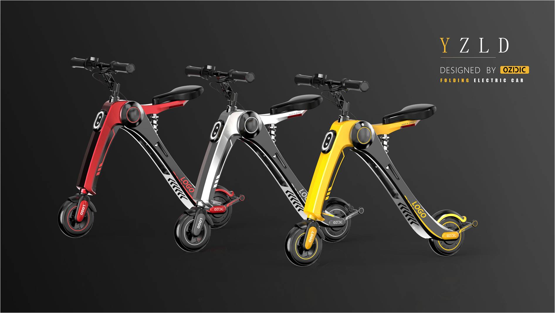 Folding electric vehicle，Appearance design，Structural design，Two wheeled electric vehicle，