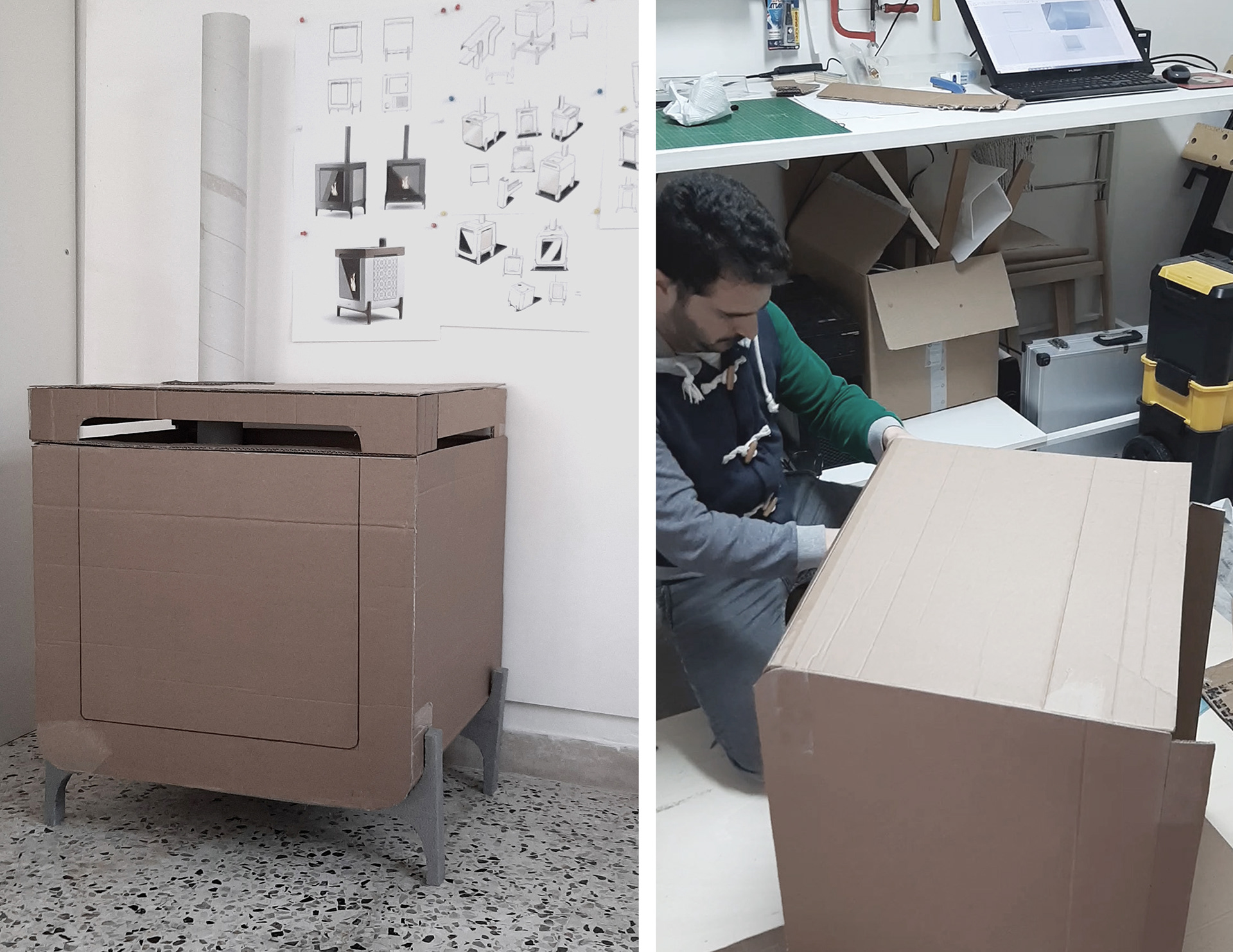 Raul Froll à，Dafne，New compact pellet furnace，Personalized design，