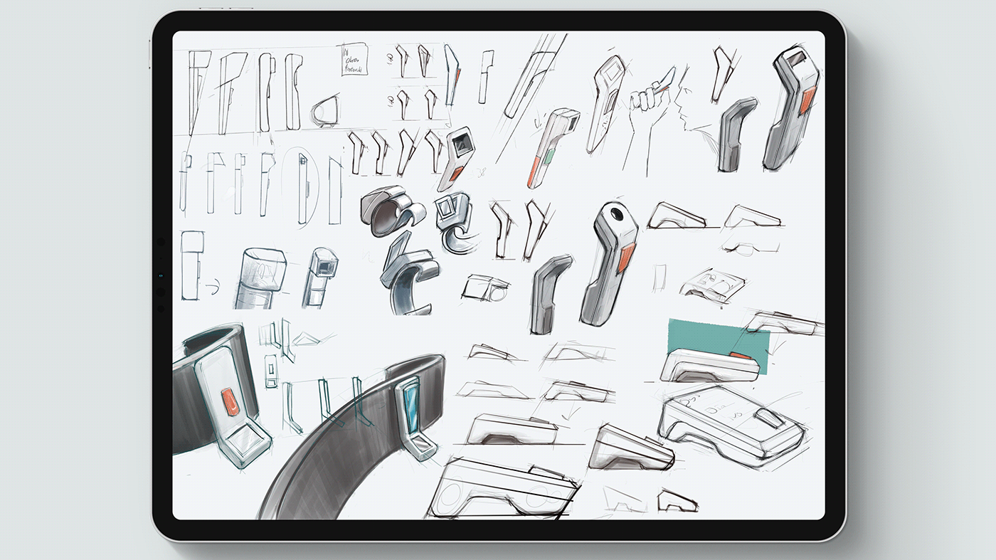 Sergen Çağlayan，Blood pressure monitor and thermometer，Pure，product design，