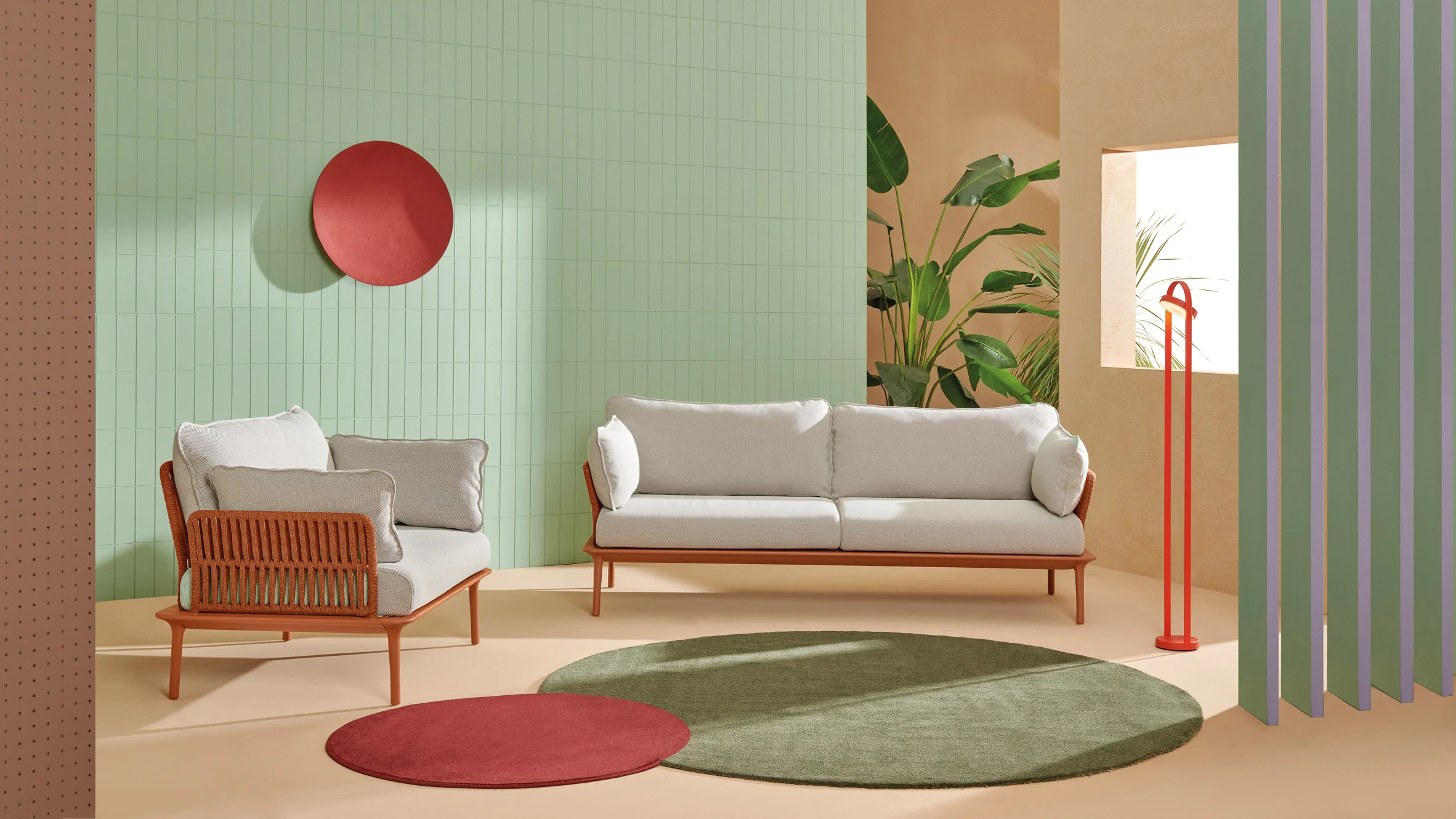 Outdoor seat series，Reva Twist，Pedral，Weather resistance，aluminum frame ，Detachable design，