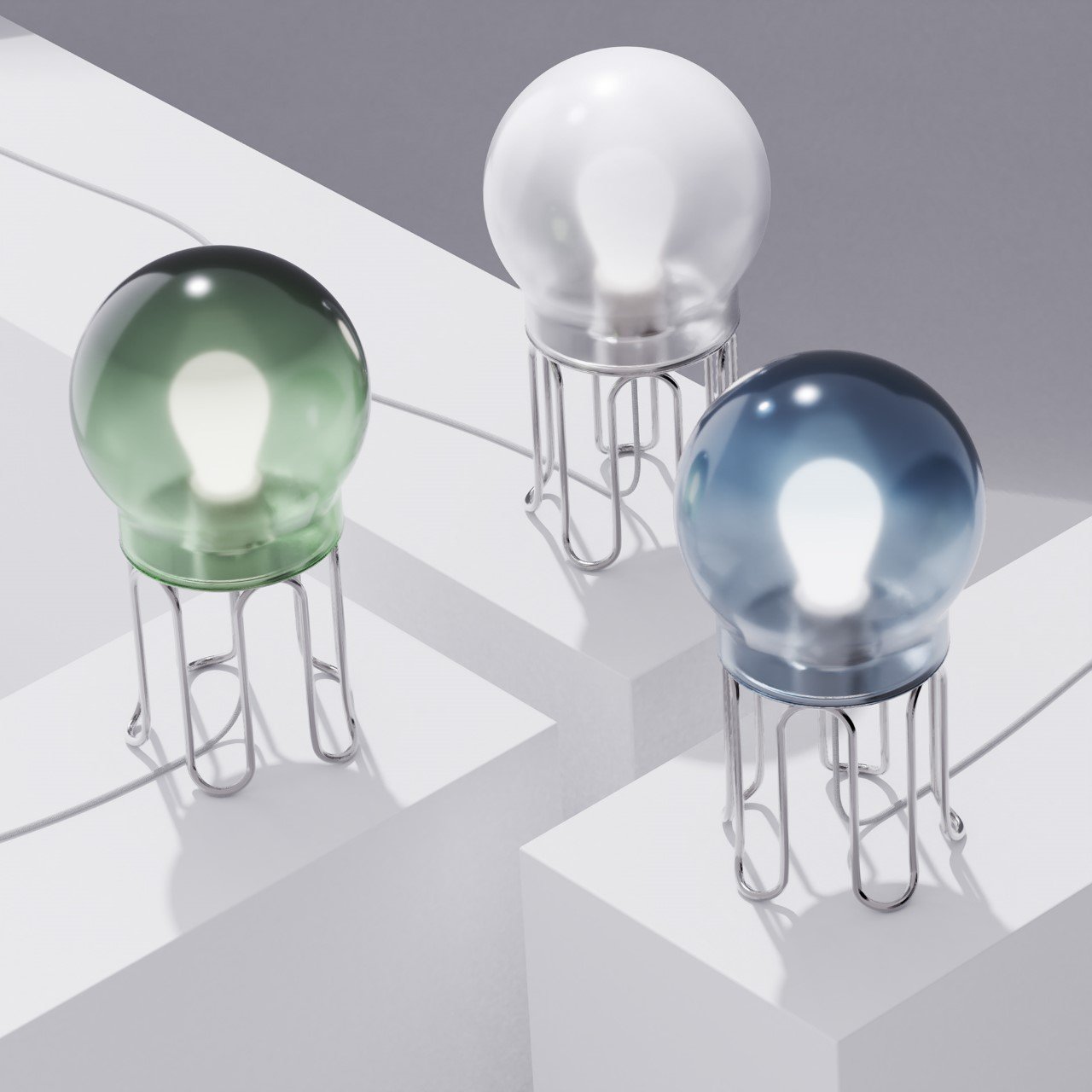 Jelly Lamp，Desktop lighting design，Bionics Design ，