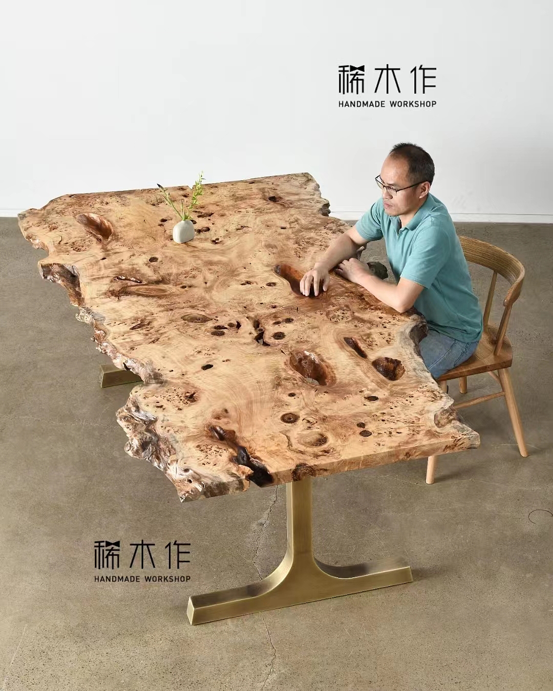 Solid wood furniture，Poplar tumor，