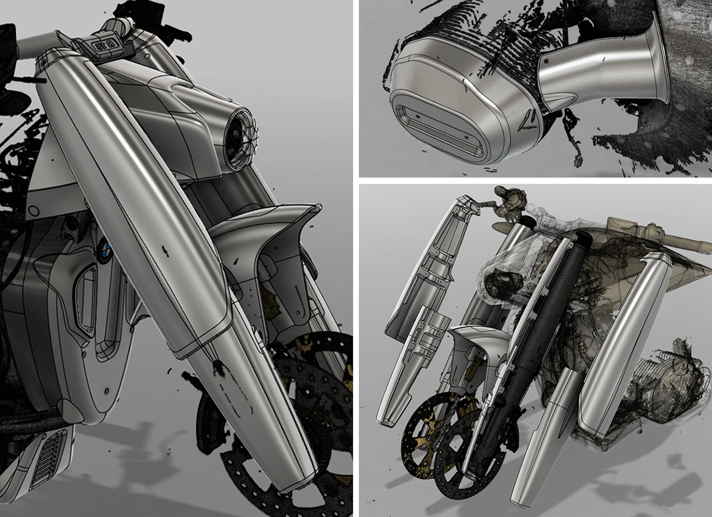 product design，Cruiser，Futurist，Motorcycle design，