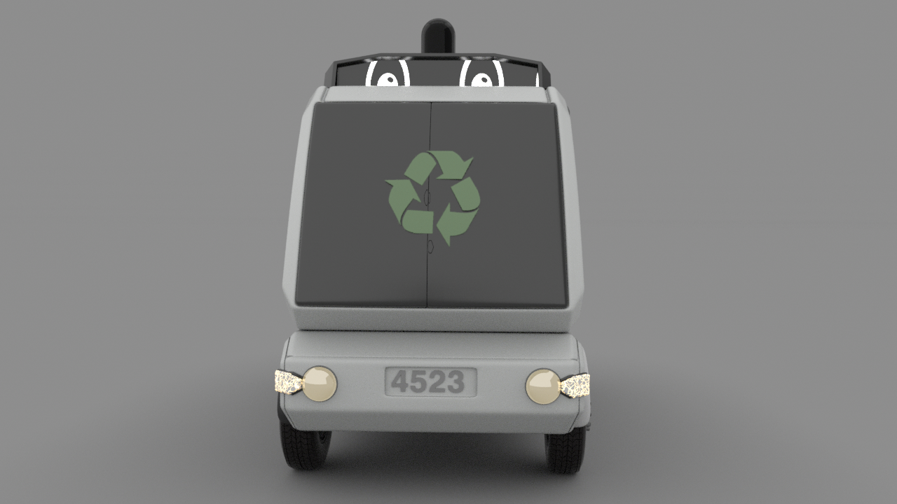 intelligence，Garbage truck，smart city，ai，high efficiency，future，