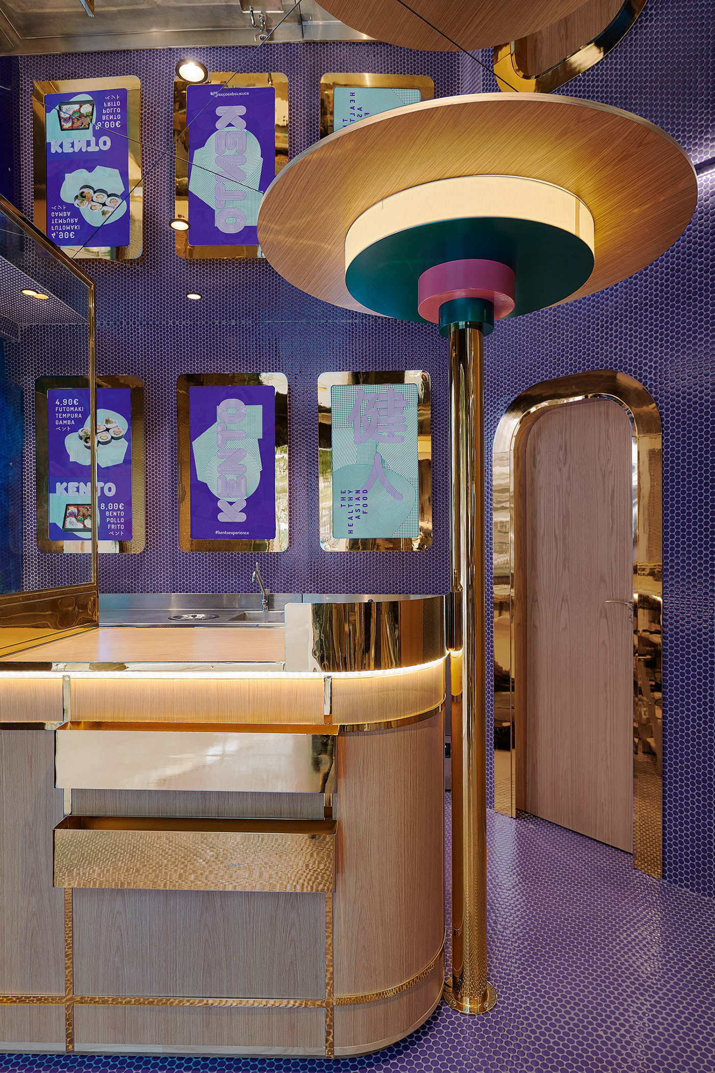 Interior decoration，Interior design，sushi bar，