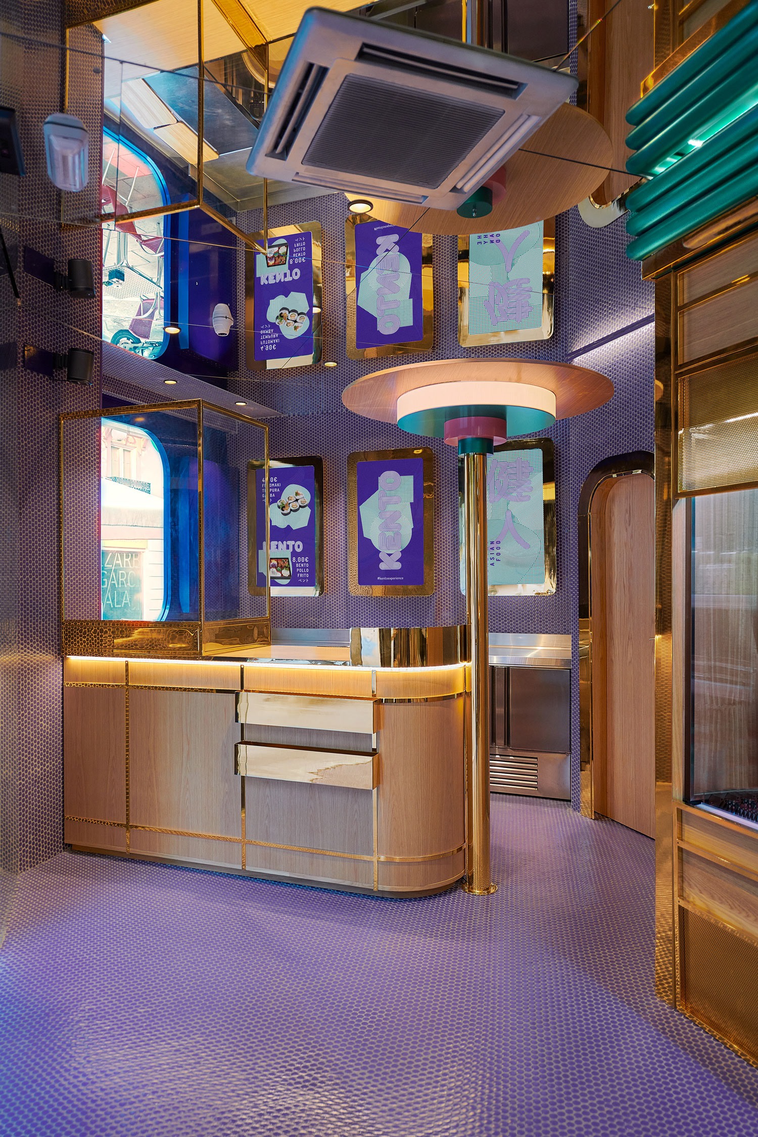 Interior decoration，Interior design，sushi bar，