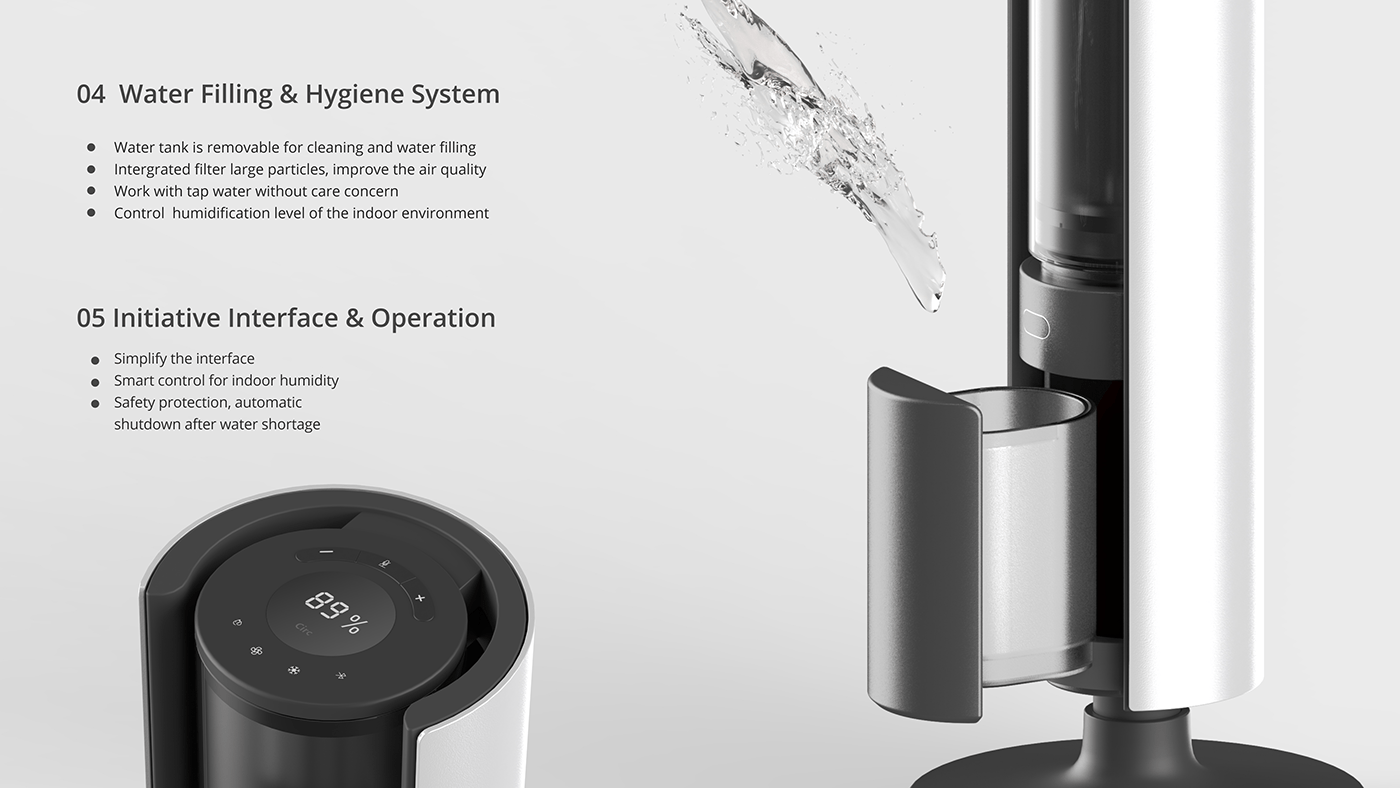 air cleaner，Humidifier，Render，