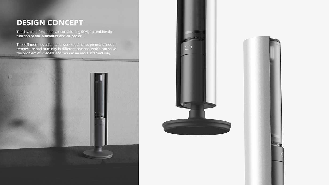 air cleaner，Humidifier，Render，