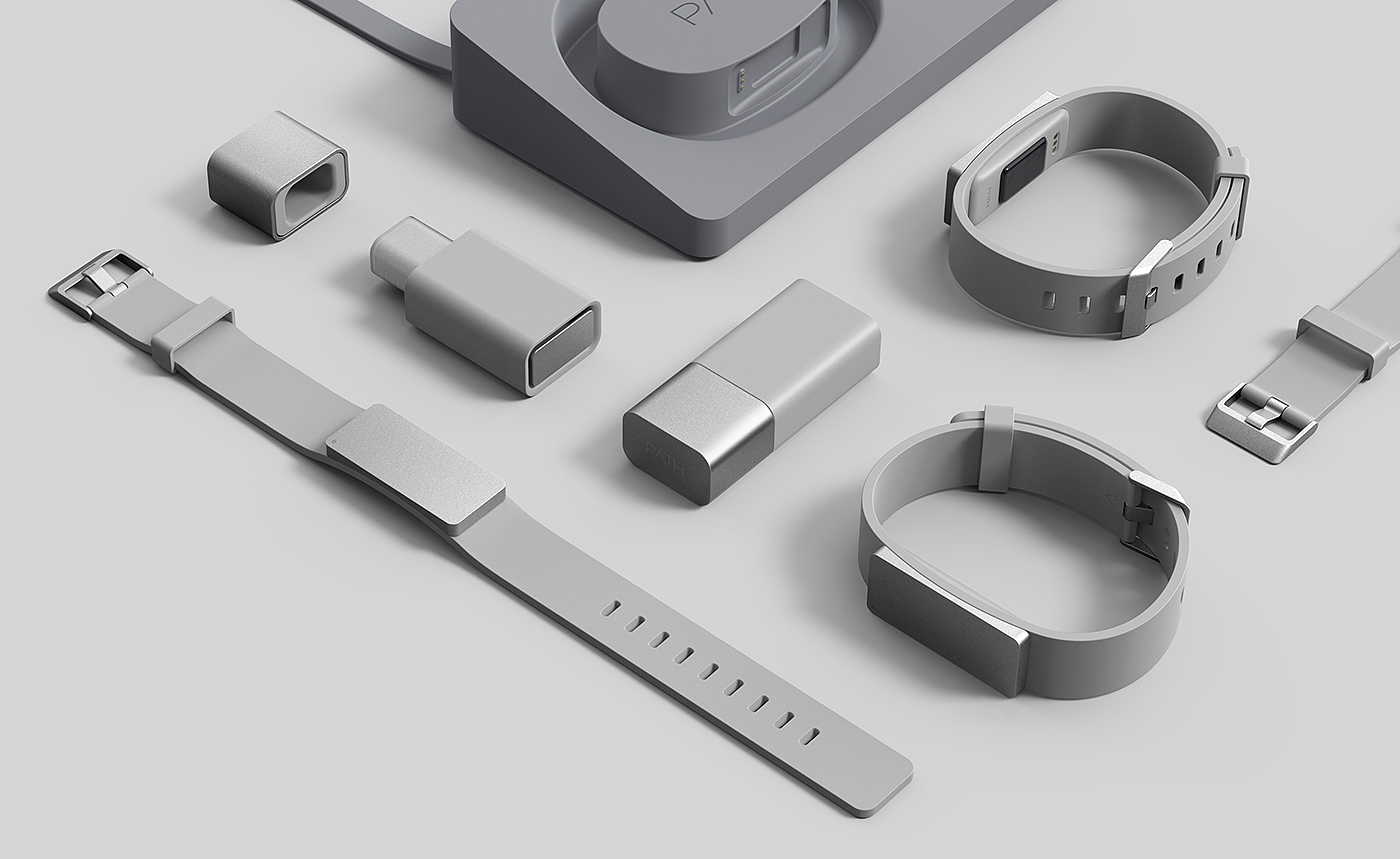 Path，Smart Bracelet，product design，industrial design，