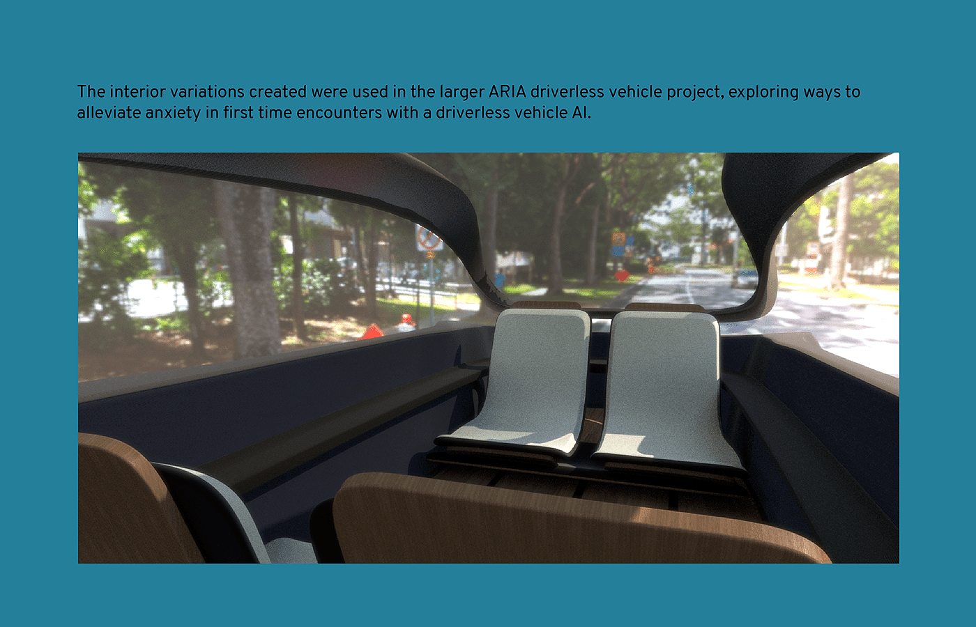 ARIA Driverless Vehicle - Interior Design - 普象网