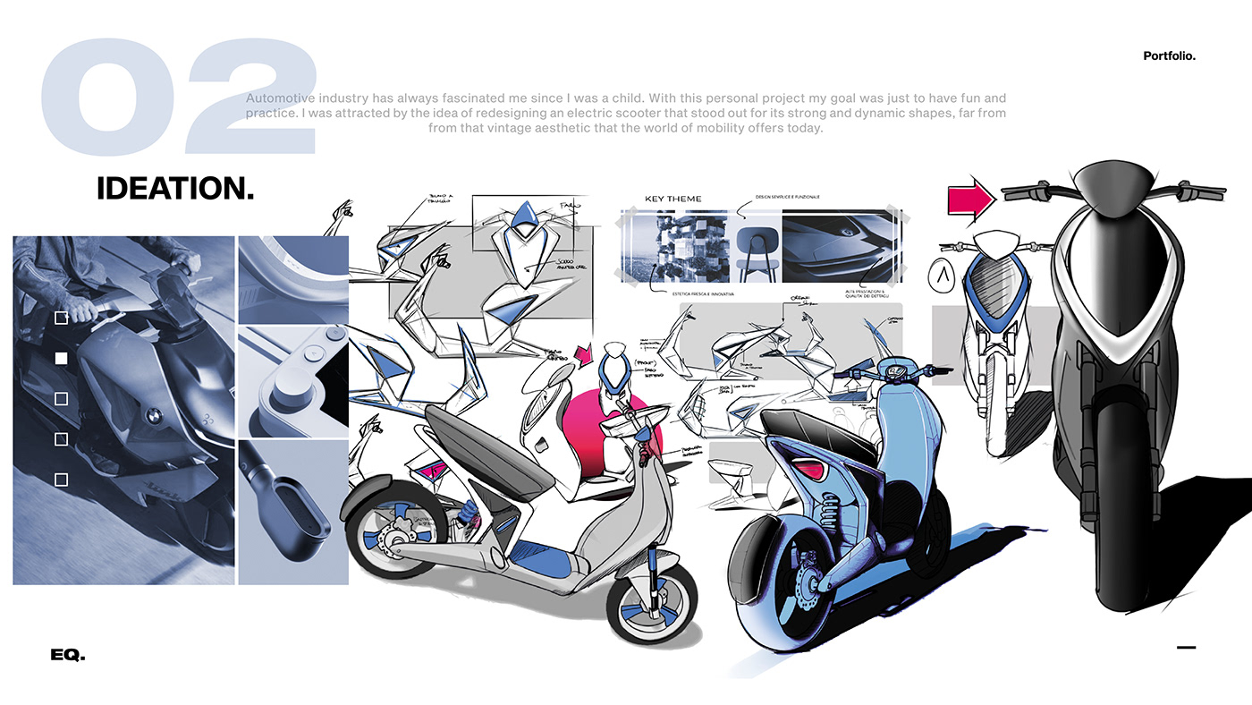 industrial design，Hand drawn，sketch，Foreign designers，glasses，Electric motorcycle，