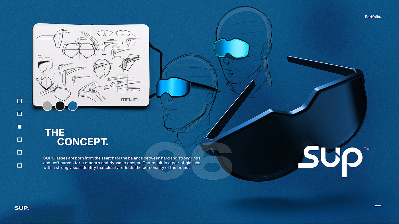 industrial design，Hand drawn，sketch，Foreign designers，glasses，Electric motorcycle，
