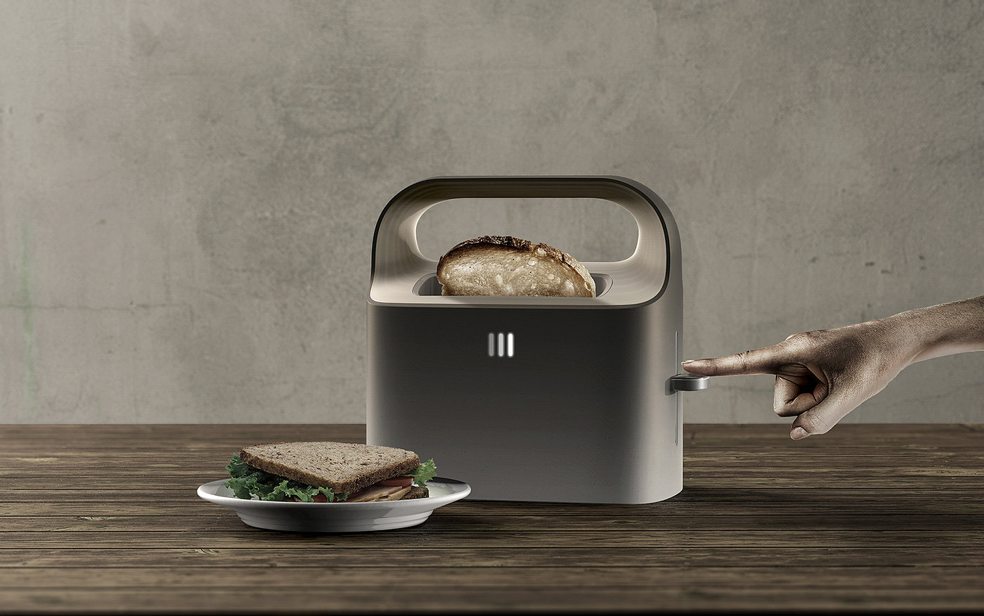 Kitchenware，practical，Metal，Household toaster，