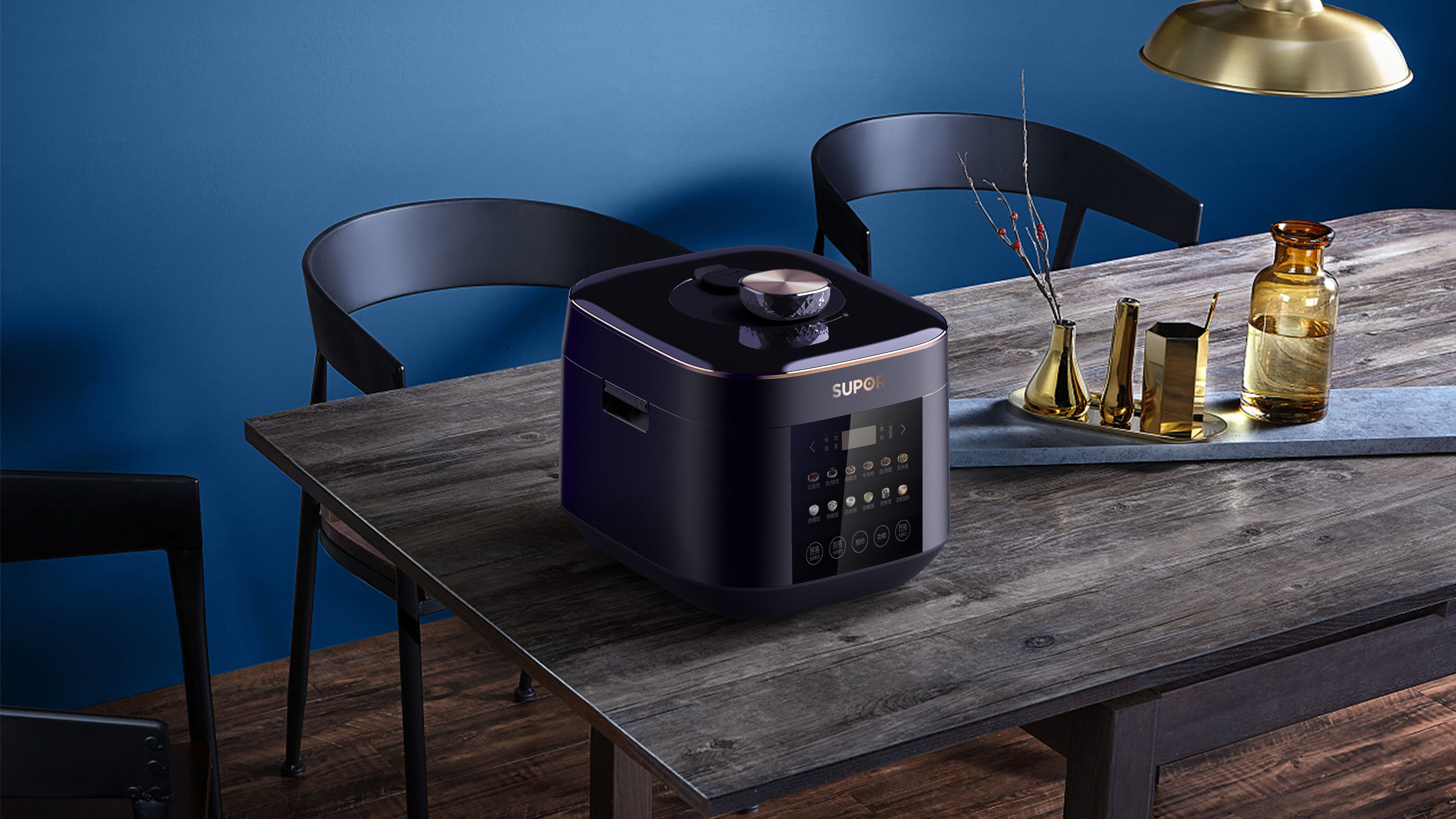 product design，household electrical appliances，pot，Pressure cooker，kitchen，delicious food，Light luxury，life，