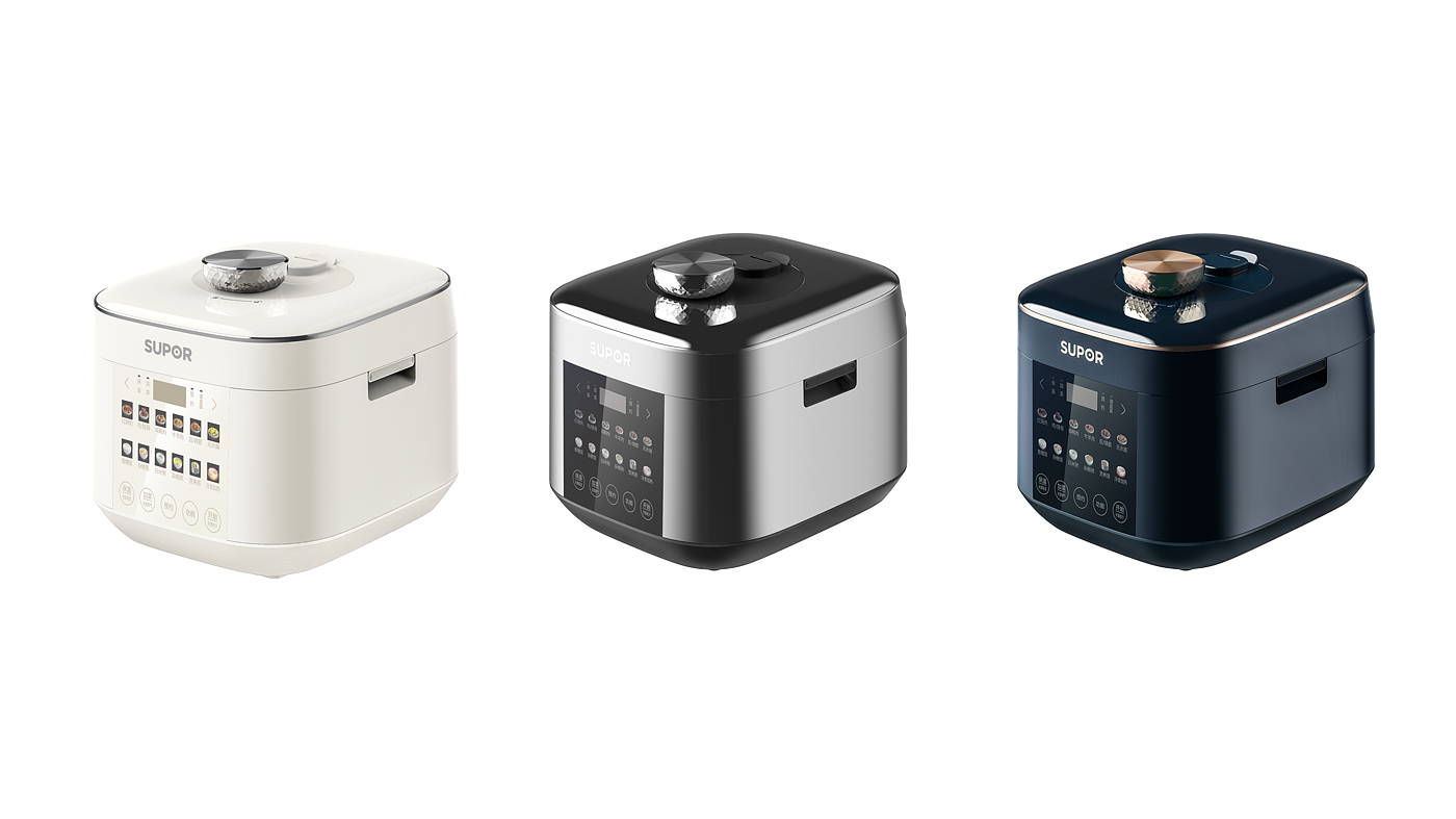 product design，household electrical appliances，pot，Pressure cooker，kitchen，delicious food，Light luxury，life，