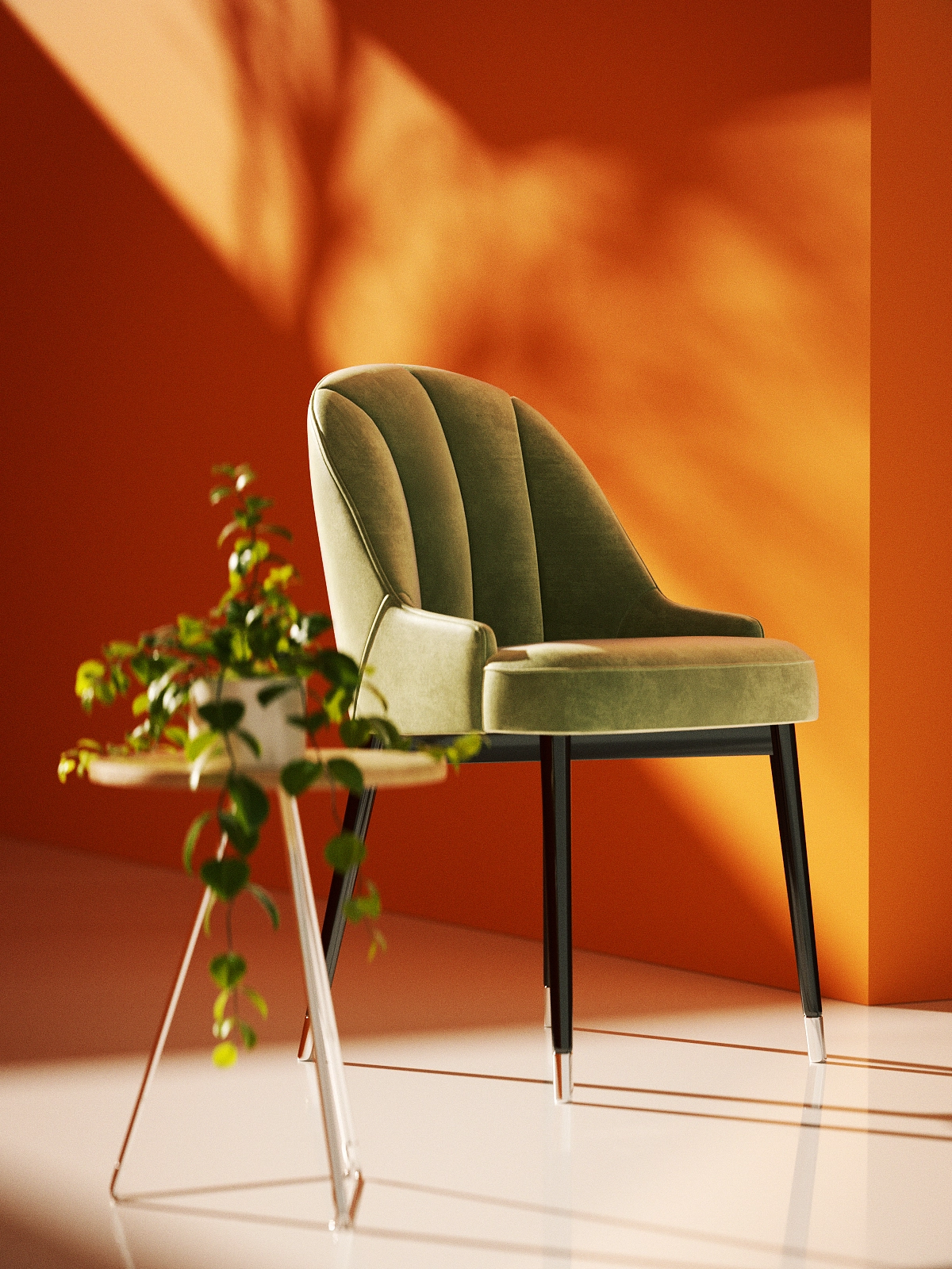 c4d，Product rendering，octane，Indoor rendering，